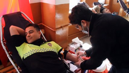 Güvenlik güçlerinden 'Afrin' için kan bağışı