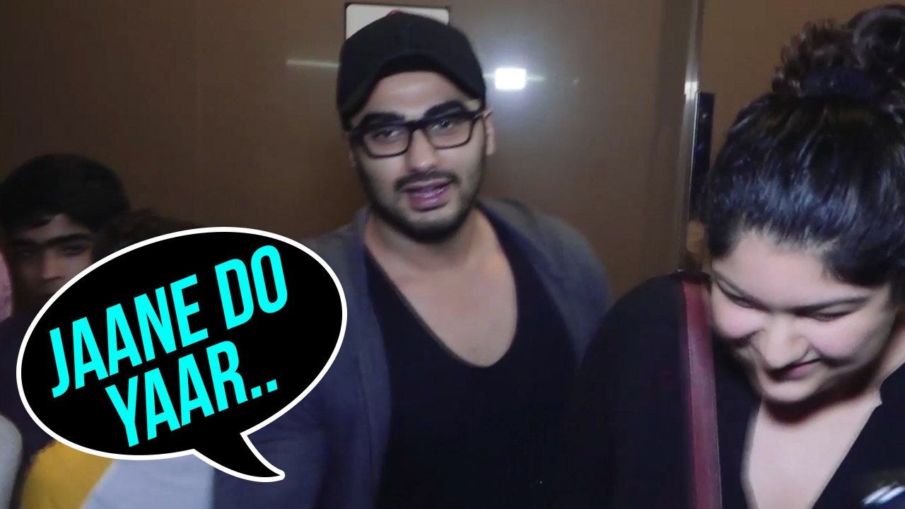 Arjun Kapoor FUNNY MOMENT With Media, Protects Sister Anshula