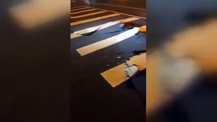 Quang cảnh đổ nát do trận động đất gây ra tại Đài Loan