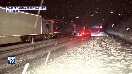 Des routiers bloqués toute la nuit au bord de l’A10