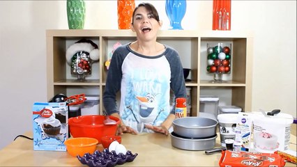 How to make Olaf Cake - Pinch of Luck