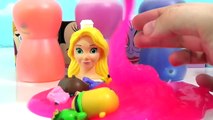 Learn Colors DISNEY PRINCESS Elsa, Anna, Ariel, Aurora, Cinderella, Tinkerbell SLIME Toy Surprises