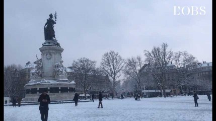 Paris sous la neige : c'est beau. Et tellement calme.
