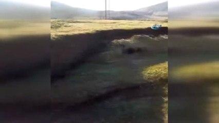 365 Nüfuslu Köyde Korkutan Heyelan