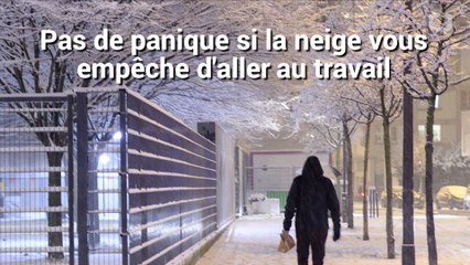Etes-vous obligé d'aller travailler malgré la neige ?