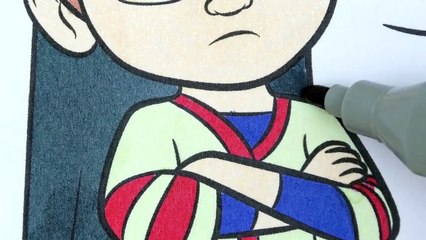 Coloring Page THE BOSS BABY Coloring Markers Videos For Children Learn Colors