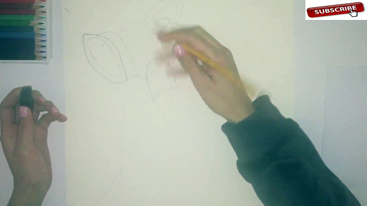 Drawing with a regular Bamboo pencil Alma Berisa -crtanje obicnom olovkom bambi Alma Berisa