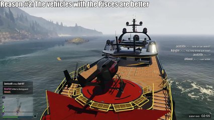 GTA 5 Online $7 Million "Pisces" Yacht vs $8 Million "Aquarius" Yacht! Why the Pisces is better!