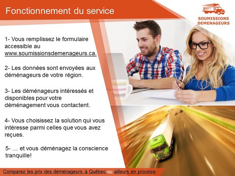 Soumissions Déménageurs | Déménagement économique et haut de gamme