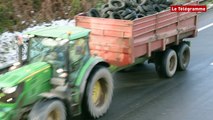 Guingamp. Des agriculteurs en colère devant l'Intermarché