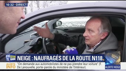 BFM TV : Yves Lecoq bloqué par la neige