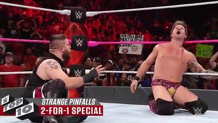 WWE Top 10, Feb  5, 2018 | Strangest Superstar pinfalls | WWE Top moments: