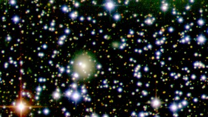 Un curieux amas de galaxies
