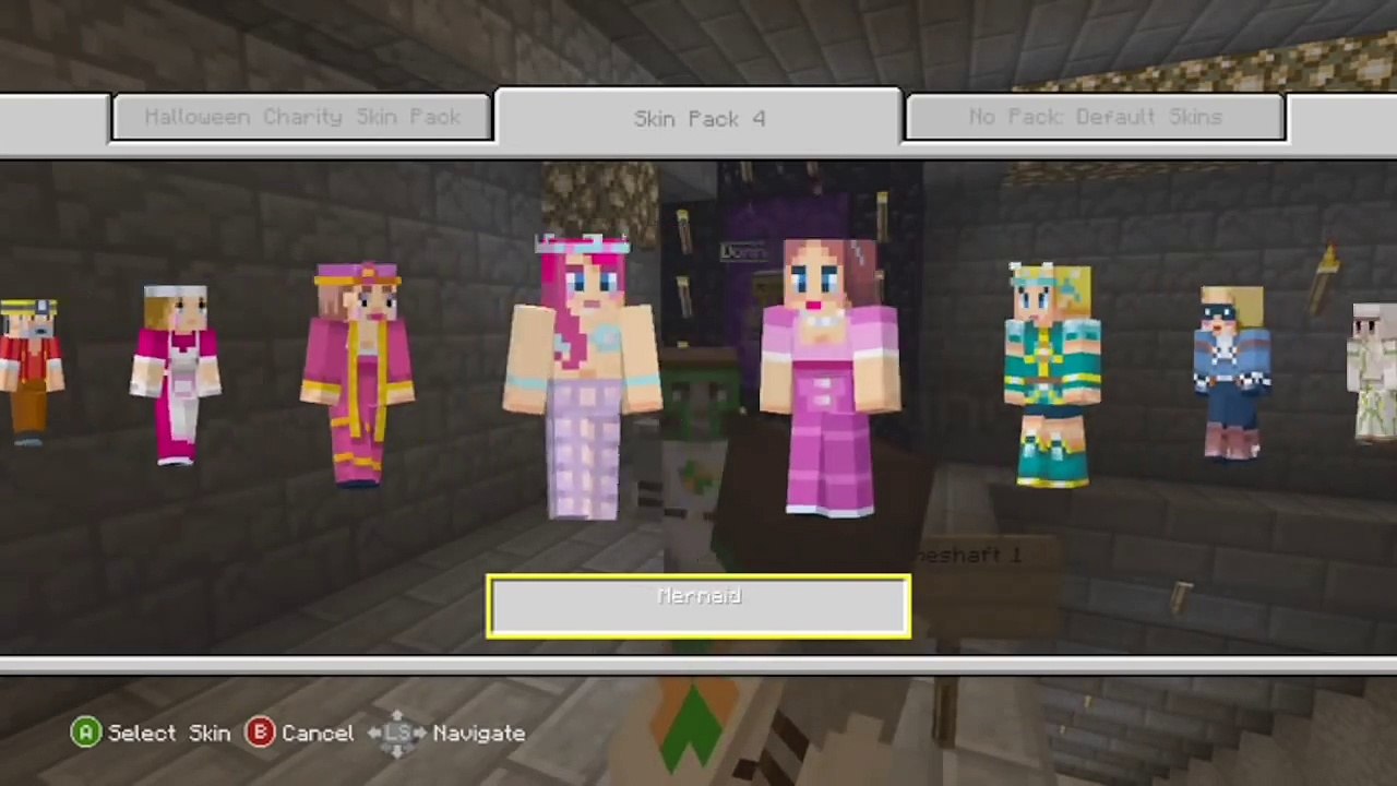 All Minecraft Xbox 360 Edition Skins and Skin Packs 