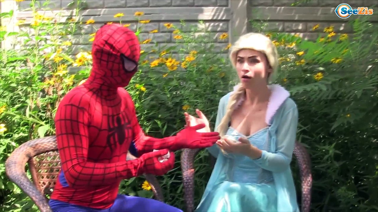Frozen Elsa_u2019s BIG BUTT!! w_⁄ Spiderman Maleficent Joker...