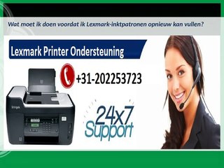 Lexmark Klantenservice Telefoonnummer: +31-202253723