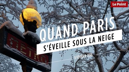 Quand Paris s'éveille sous la neige