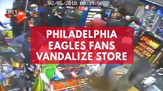 Police seek group that vandalized store after eagles Super Bowl win