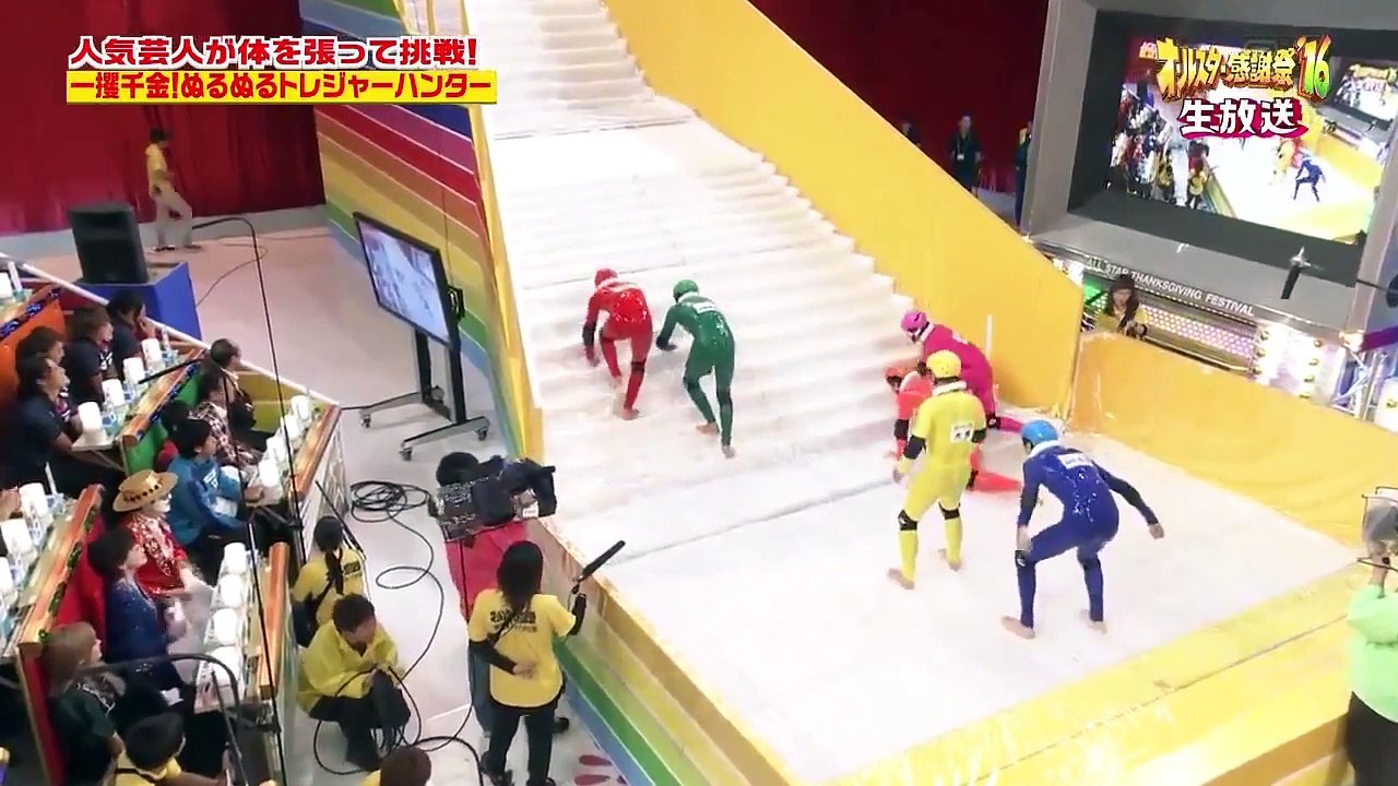 日本スリッパリー階段 Japanese Slippery Stairs Game Show
