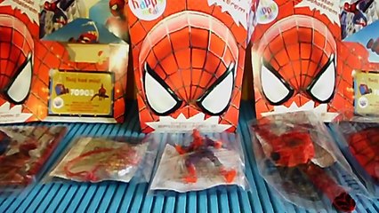 new The Amazing Spider-Man 2 McDonalds Happy Meal Best Toys Set Unboxing