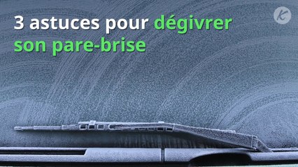 3 astuces pour dégivrer son pare-brise !