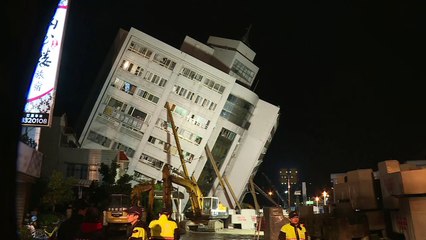 Seis muertos y más de 200 heridos en un terremoto en Taiwán