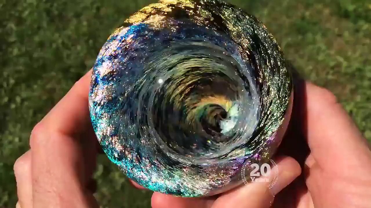 Un vortex dans une bille de verre