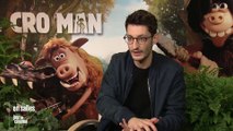 Pierre Niney dans le film d'animation Cro Man - Reportage cinéma
