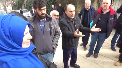 Bursa'da Heyelan Bölgesinde CHP'lilere Tepki