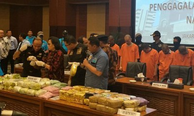 BNN dan Bea Cukai Sita 110,84 Kg Sabu & 18.300 Pil Ekstasi