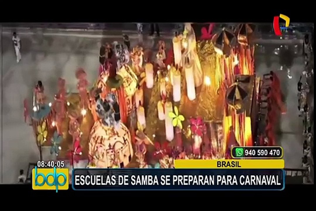 Brasil: escuelas de Samba se preparan para Carnaval de Río