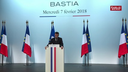 Macron sur la fiscalité en Corse