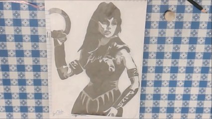 Speed Drawing - Xena (Lucy Lawless)