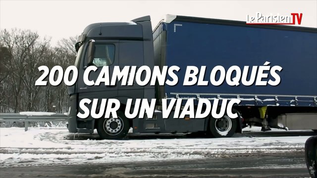 Choisy-au-Bac : 200 camions bloqués sur un viaduc
