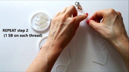 Beaded Bracelet for Beginners. Seed beads and pearl beads bracelet