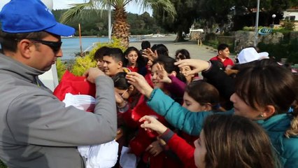 Güvercinlik sahilinde yarım ton atık çıkarıldı