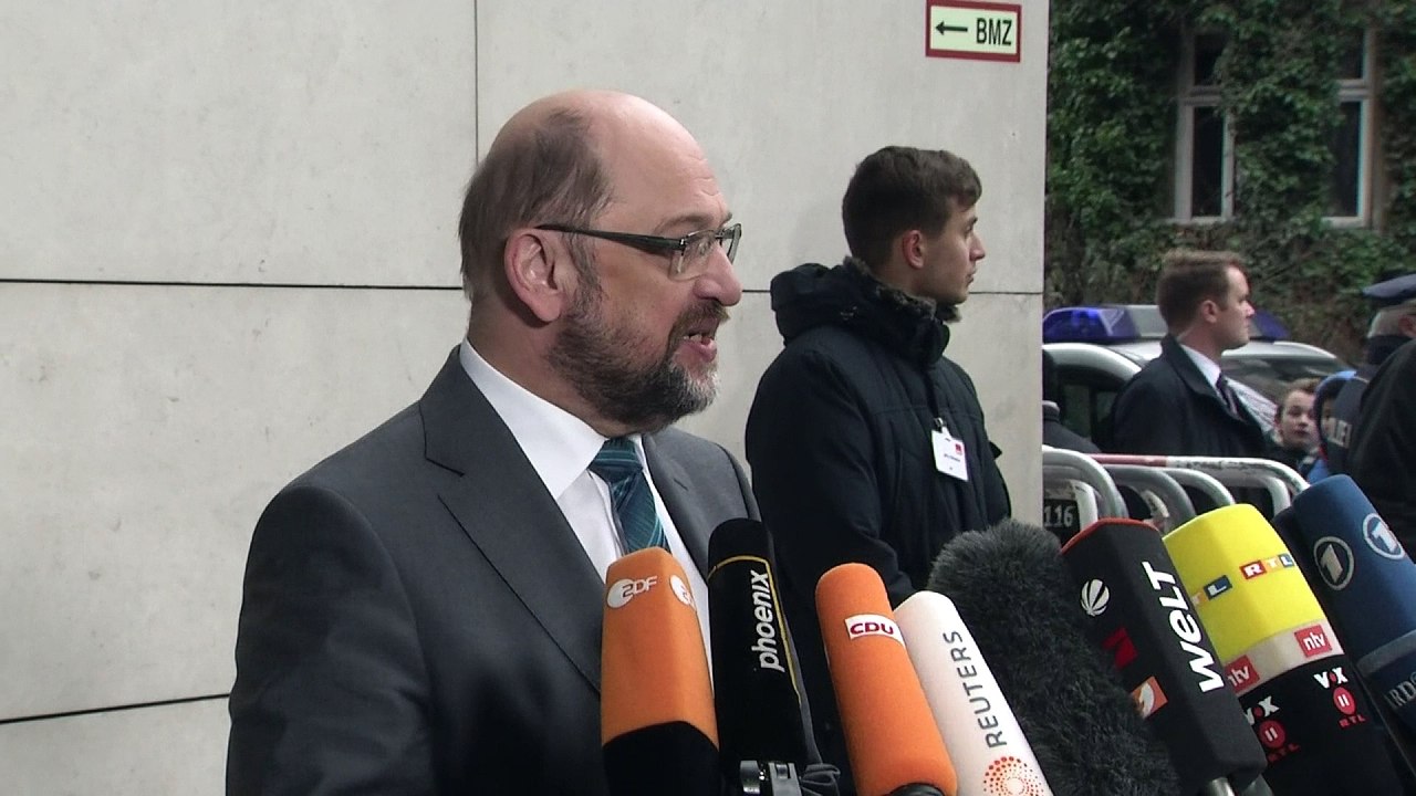 Merkel Schuz statements