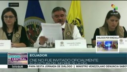 Ecuador: misión de OEA destaca cuestionamientos al proceso de consulta