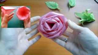 Подарки Своими руками. Как Сделать Оригами Розы Из Бумаги. Букет Роз