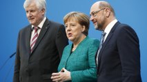 [Pressekonferenz] Das sagen Merkel, Schulz und Seehofer zum GroKo-Durchbruch