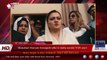 Islamabad -Maryam Aurangzeb talks to media outside NAB court 07-10-2017