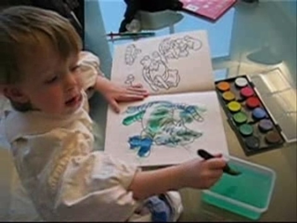 La peinture à l'eau