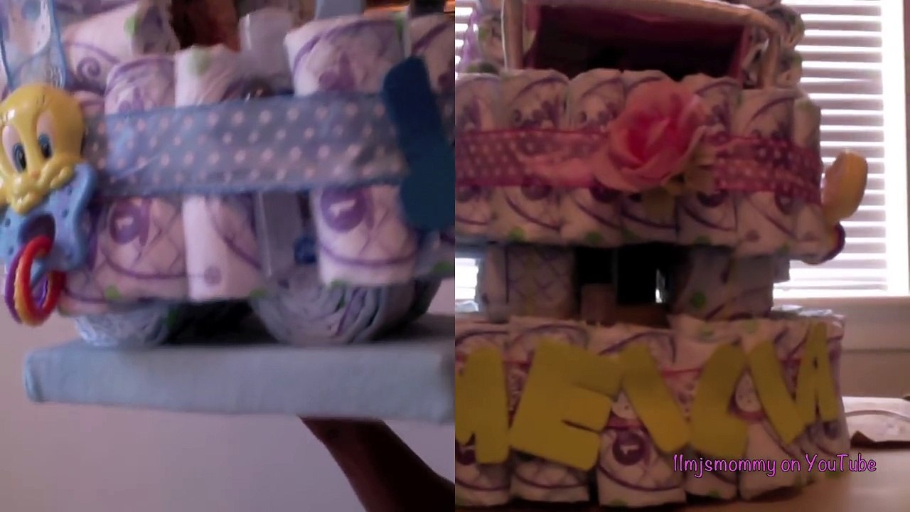 How to Make a Diaper Stroller Cake