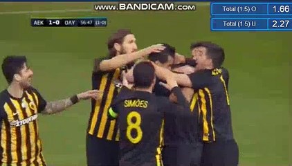 Lazaros Christodoulopoulos Goal - AEK Athens 1-0 Olympiacos 07.02.2018