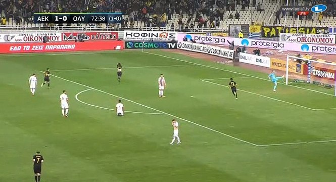 Sergio Araujo Goal HD - AEK Athens FC	2-0	Olympiakos Piraeus 07.02.2018