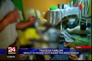 Puno: abuela y nieto mueren por tomar brebaje de curandero en Juliaca