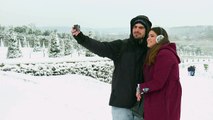 Château de Versailles: le parc sous un manteau de neige