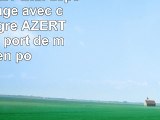 DURAGADGET Etui aspect cuir rouge avec clavier intégré AZERTY français  port de