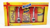 Nesquik Nestle Gift Set, Tumbler Cups, Spoons & Chocolate Syrup - Bonus Spring Oreo Cookies