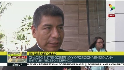 Canciller de Bolivia: el diálogo, única vía para la paz en Venezuela